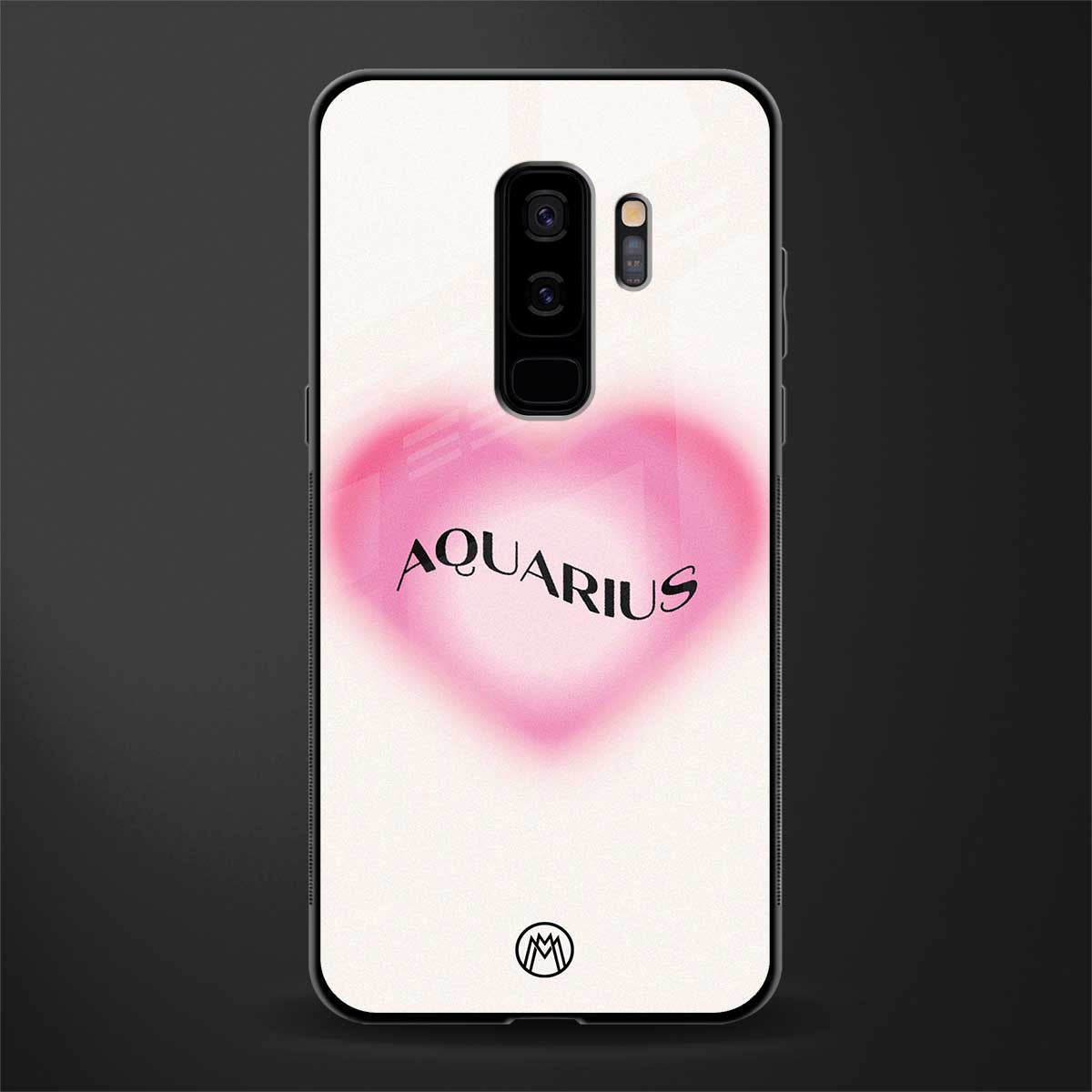 aquarius minimalistic glass case for samsung galaxy s9 plus image