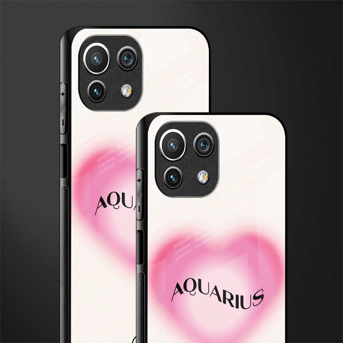 aquarius minimalistic glass case for mi 11 lite image-2