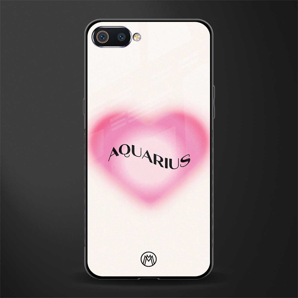 aquarius minimalistic glass case for oppo a1k image