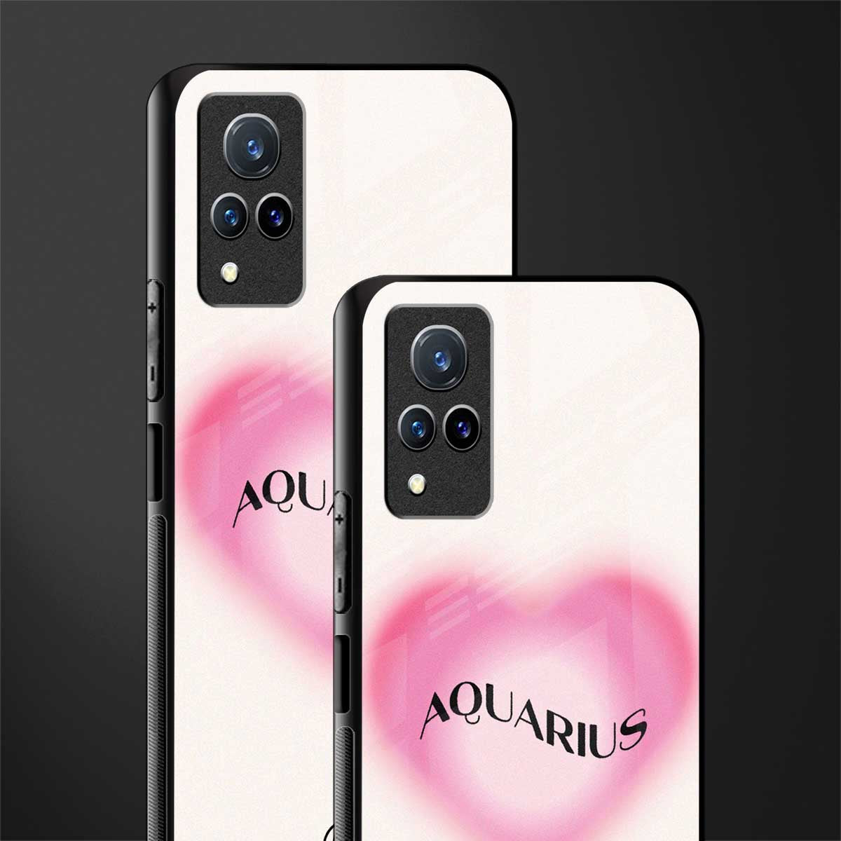 aquarius minimalistic glass case for vivo v21 5g image-2