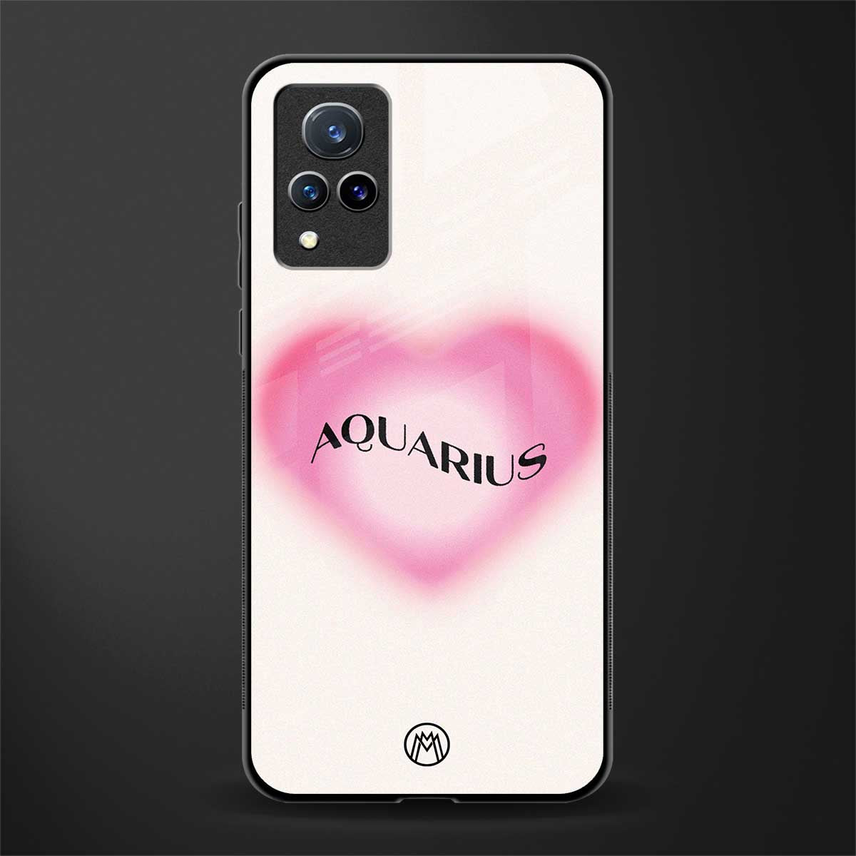 aquarius minimalistic glass case for vivo v21 5g image