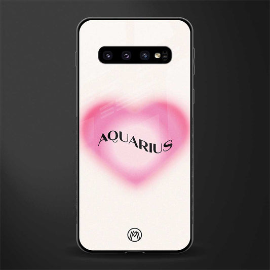 aquarius minimalistic glass case for samsung galaxy s10 plus image