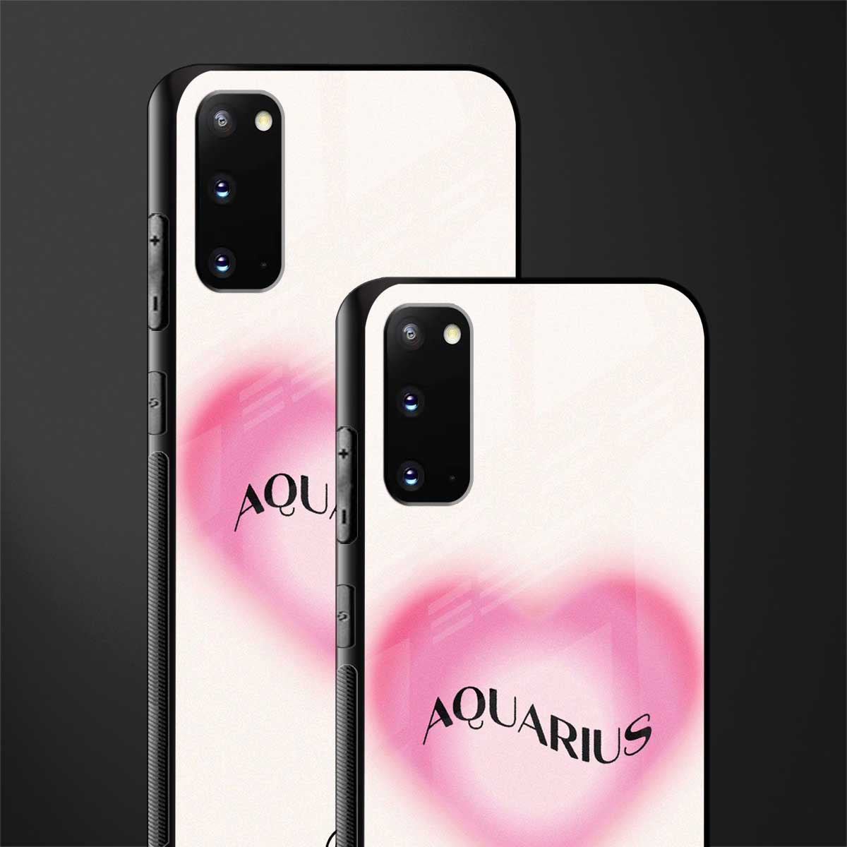 aquarius minimalistic glass case for samsung galaxy s20 image-2