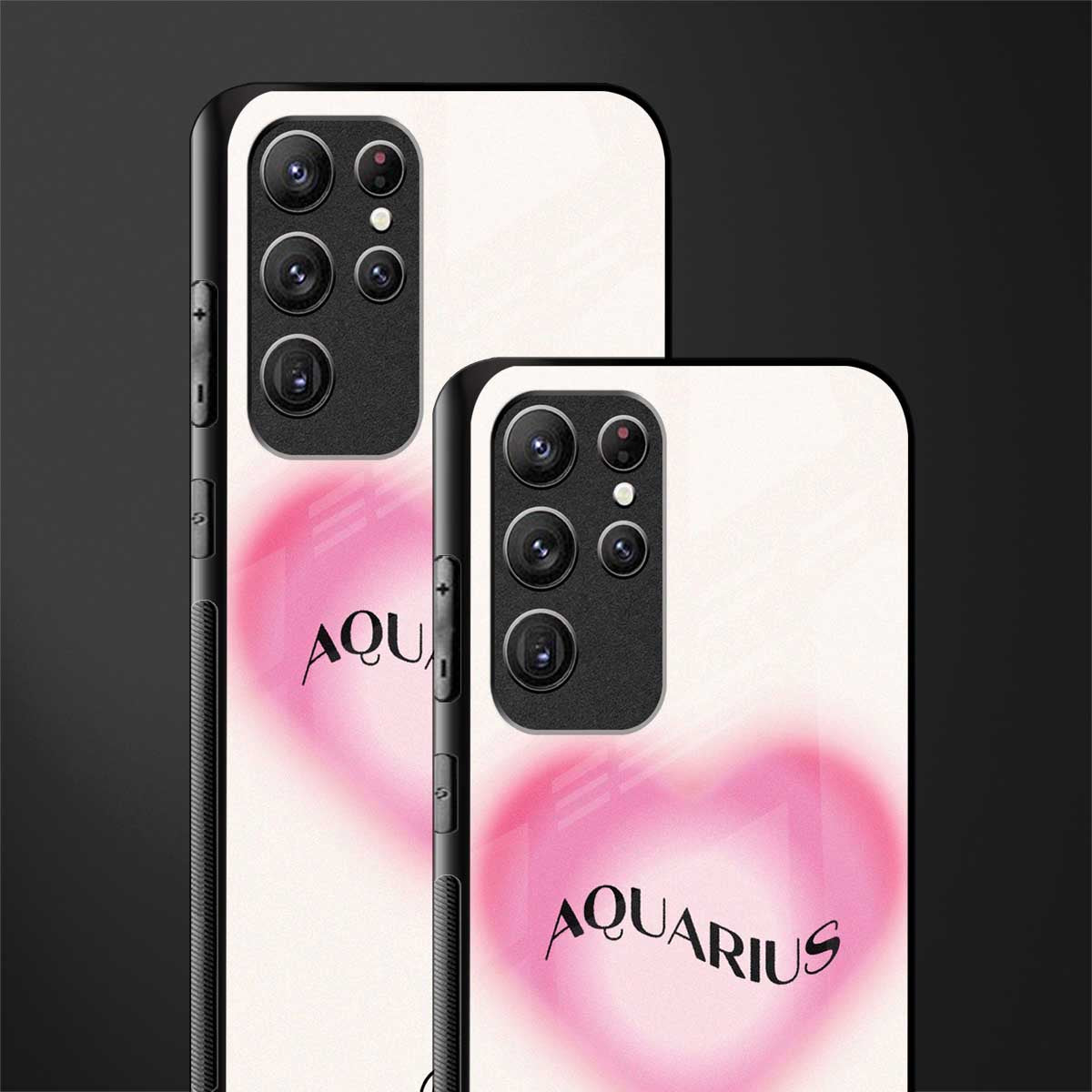 aquarius minimalistic glass case for samsung galaxy s22 ultra 5g image-2