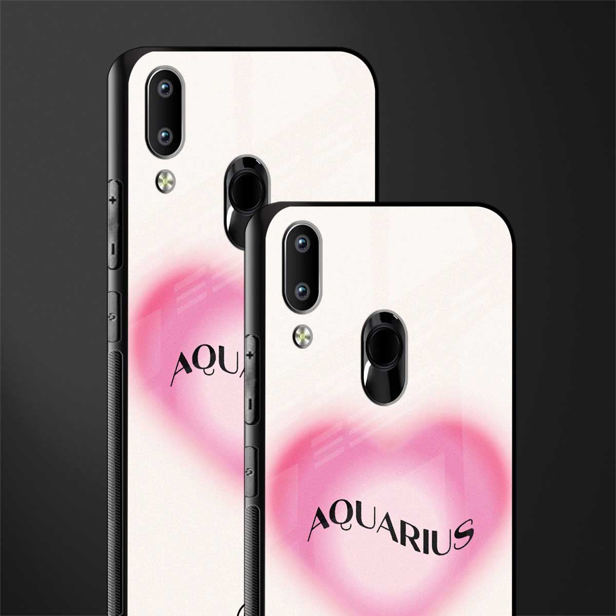 aquarius minimalistic glass case for vivo y91 image-2