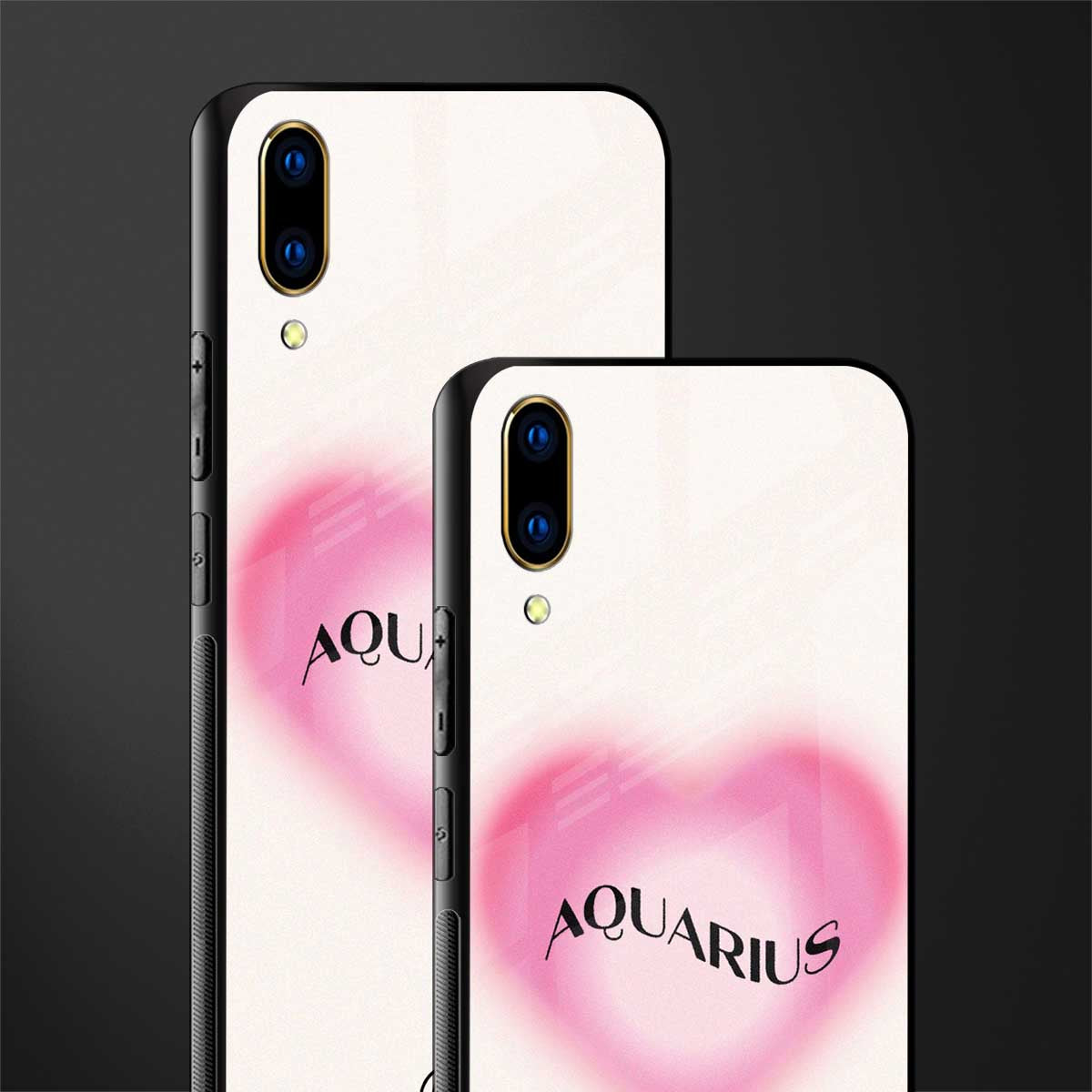 aquarius minimalistic glass case for vivo v11 pro image-2