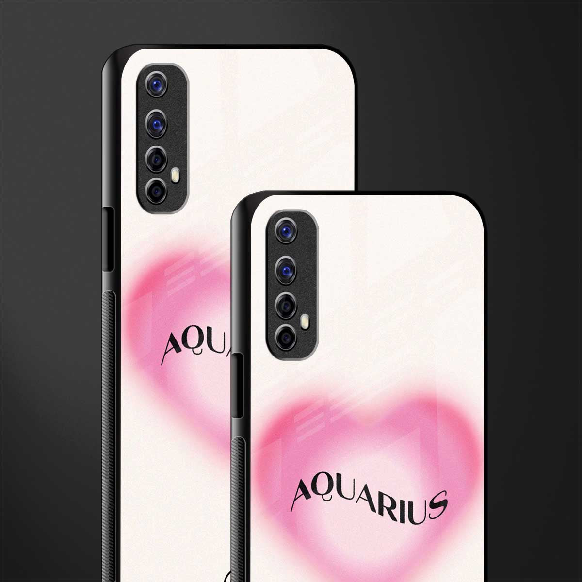 aquarius minimalistic glass case for realme 7 image-2