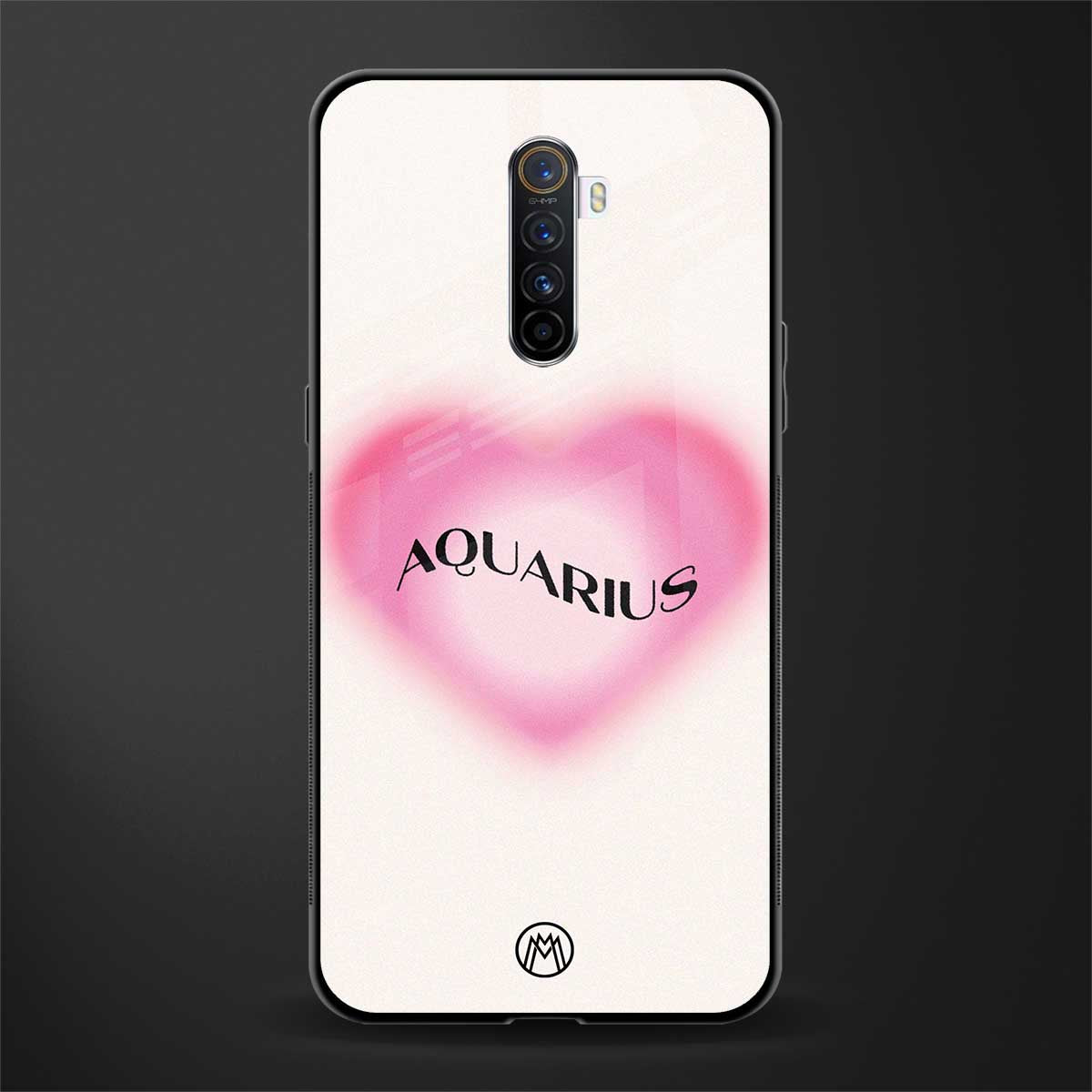 aquarius minimalistic glass case for realme x2 pro image