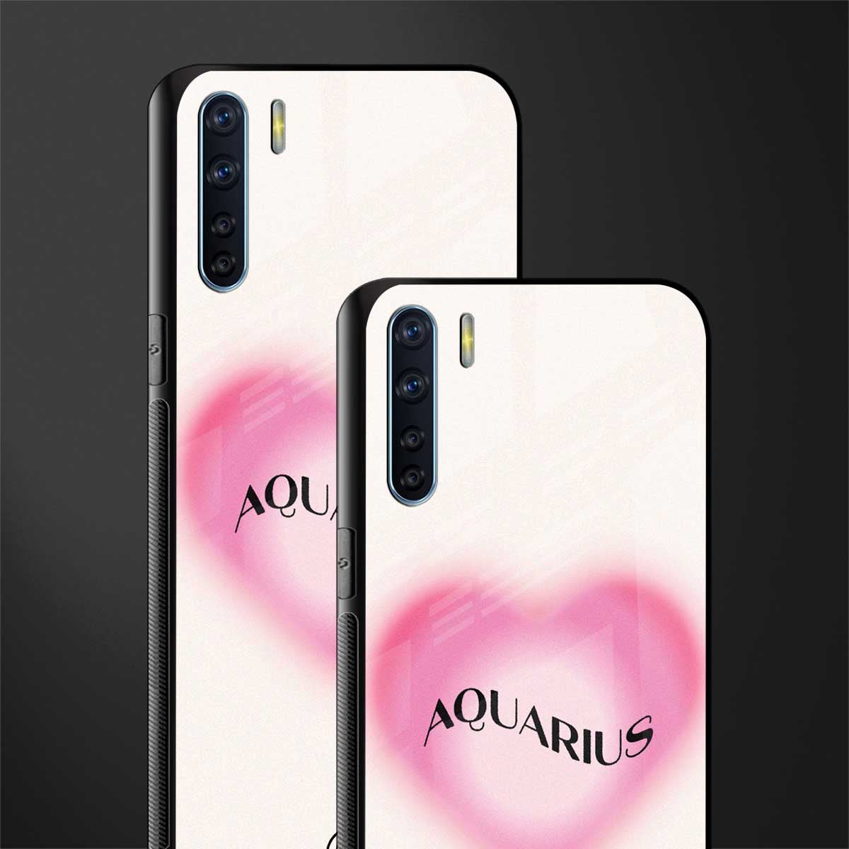 aquarius minimalistic glass case for oppo f15 image-2