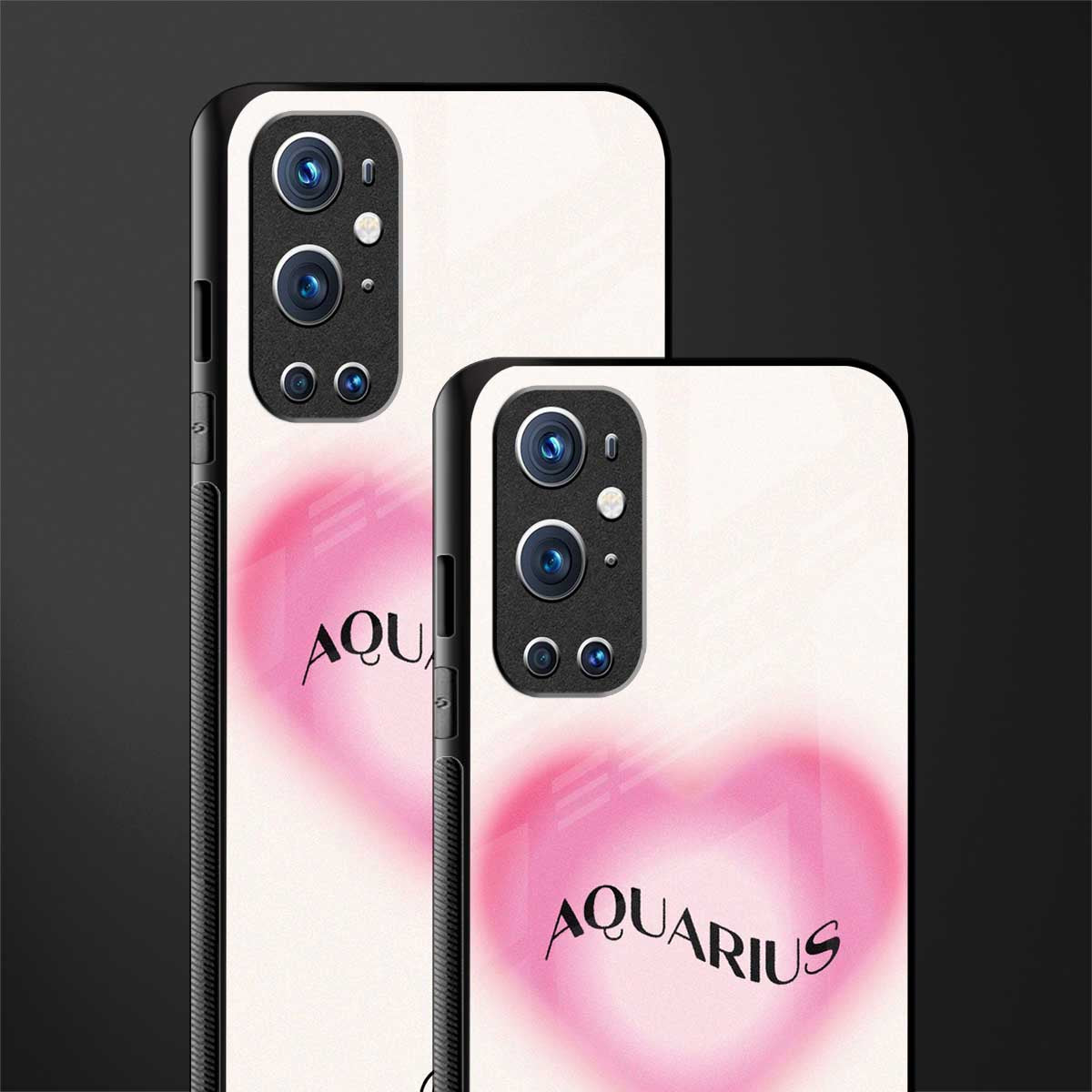 aquarius minimalistic glass case for oneplus 9 pro image-2