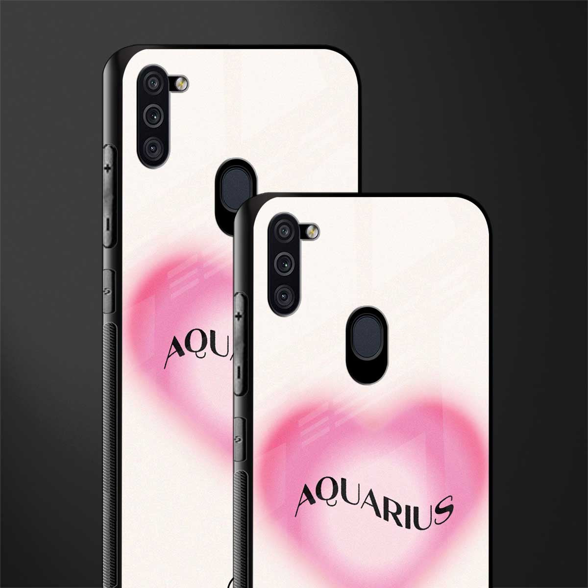 aquarius minimalistic glass case for samsung galaxy m11 image-2