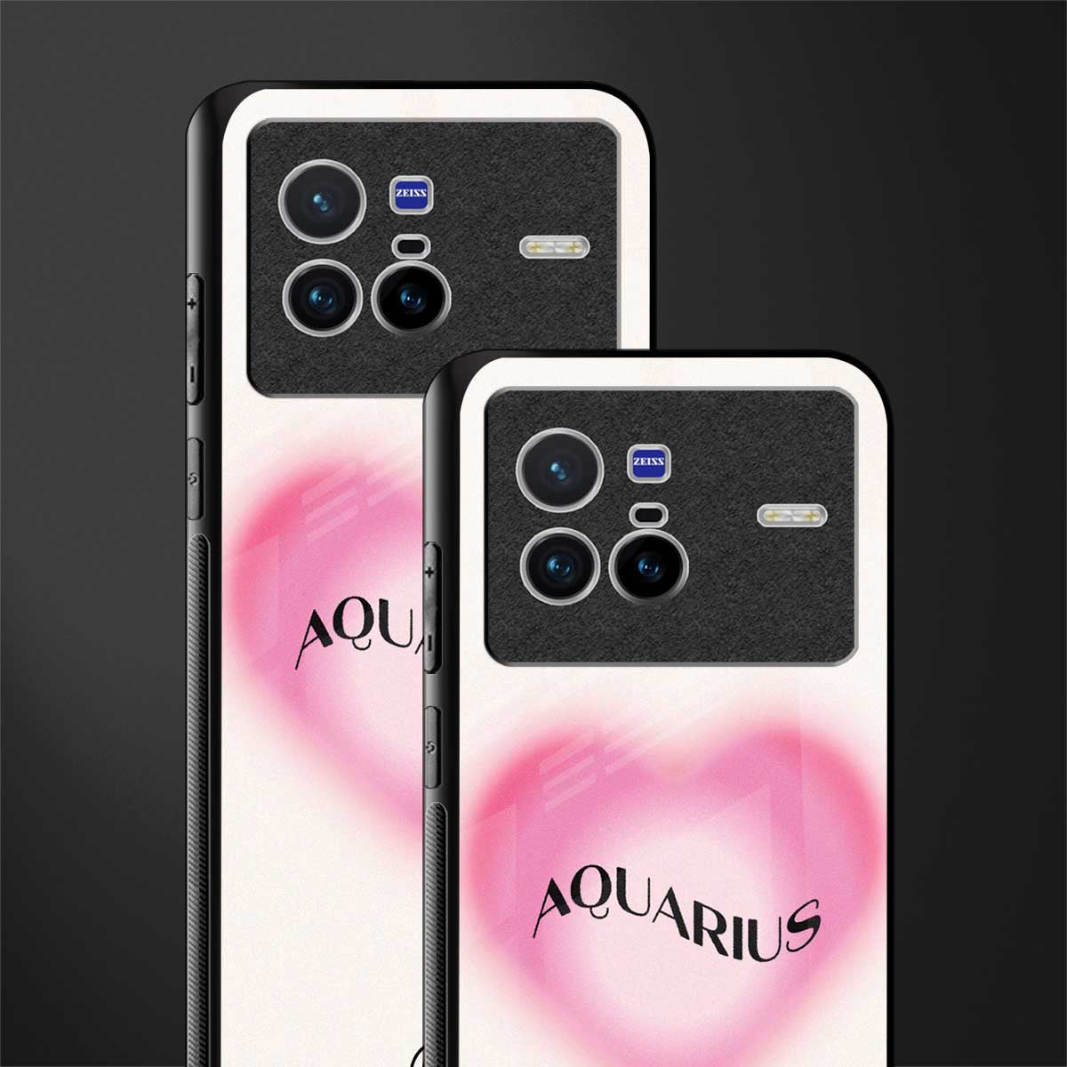 aquarius minimalistic glass case for vivo x80 image-2