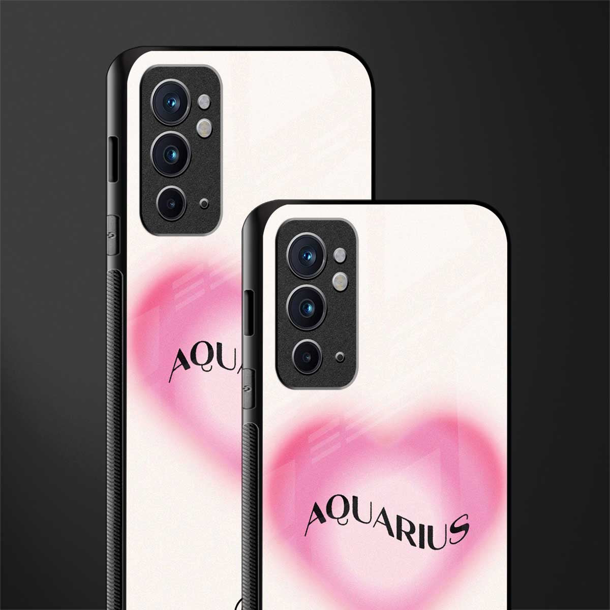 aquarius minimalistic glass case for oneplus 9rt image-2