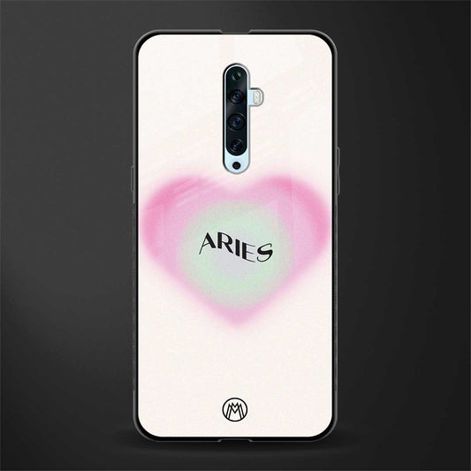 aries minimalistic glass case for oppo reno 2f image