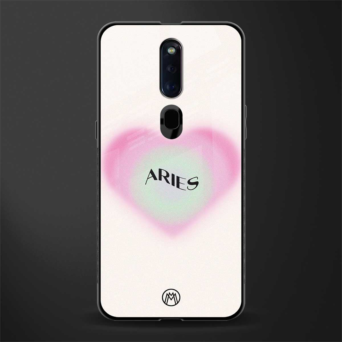 aries minimalistic glass case for oppo f11 pro image