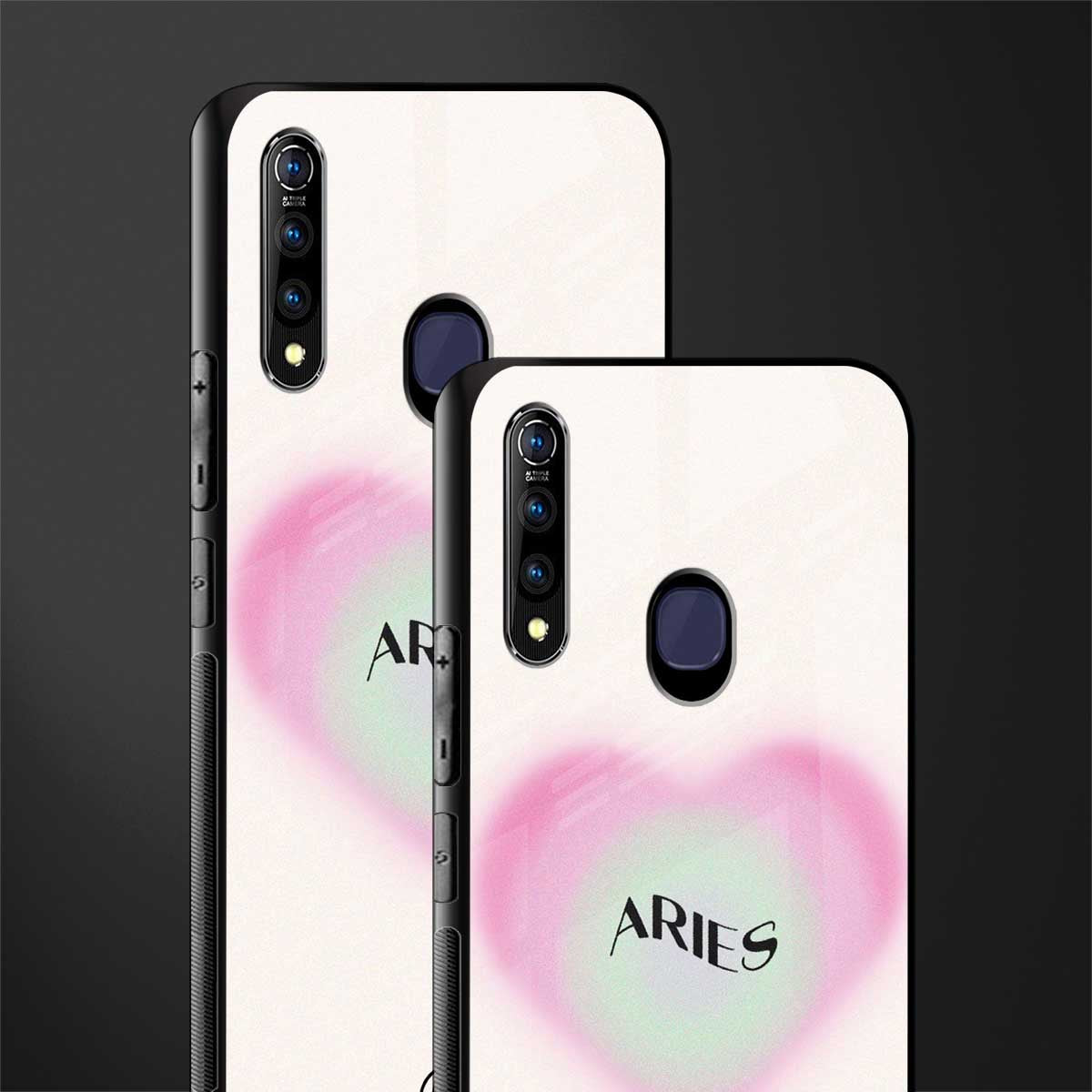 aries minimalistic glass case for vivo z1 pro image-2