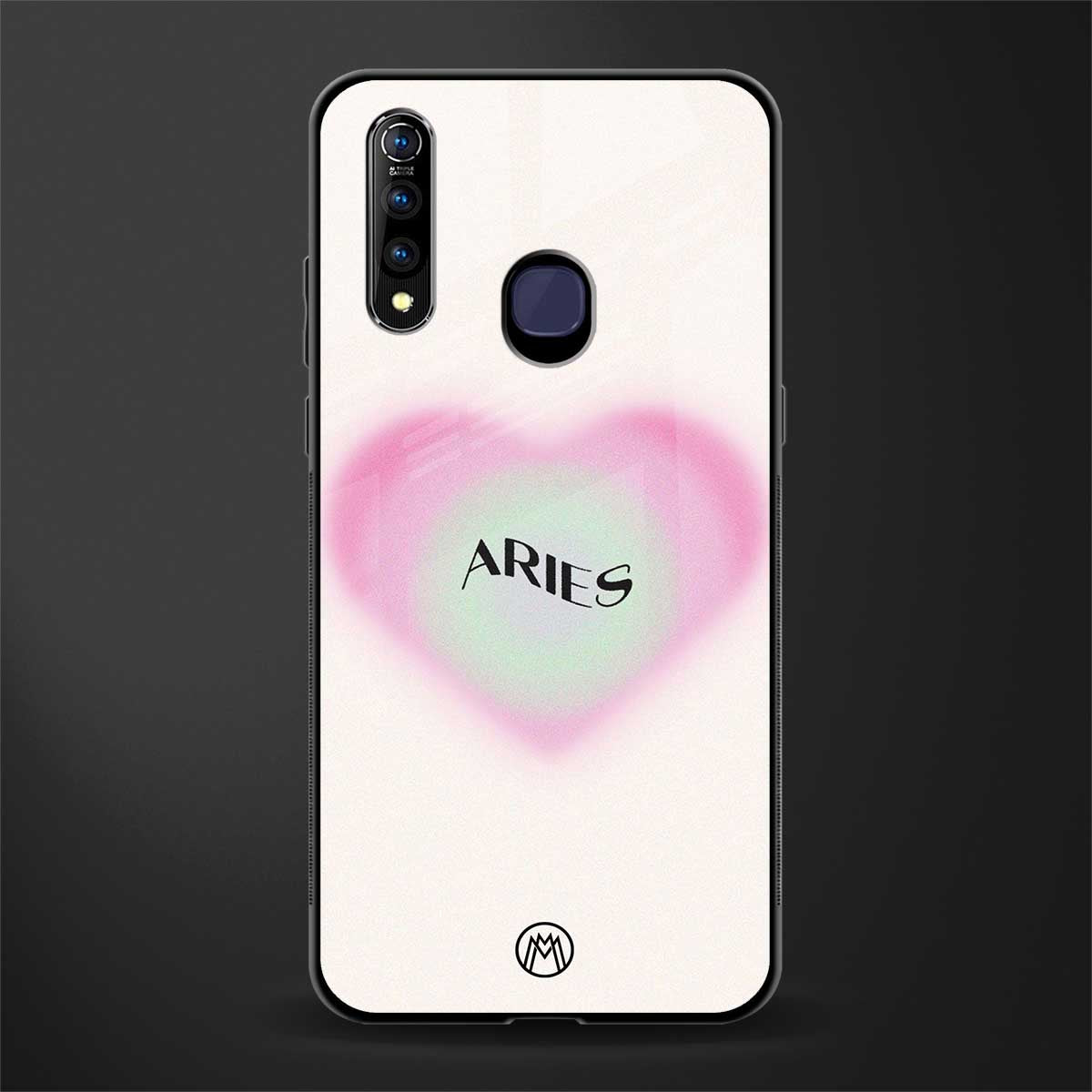 aries minimalistic glass case for vivo z1 pro image
