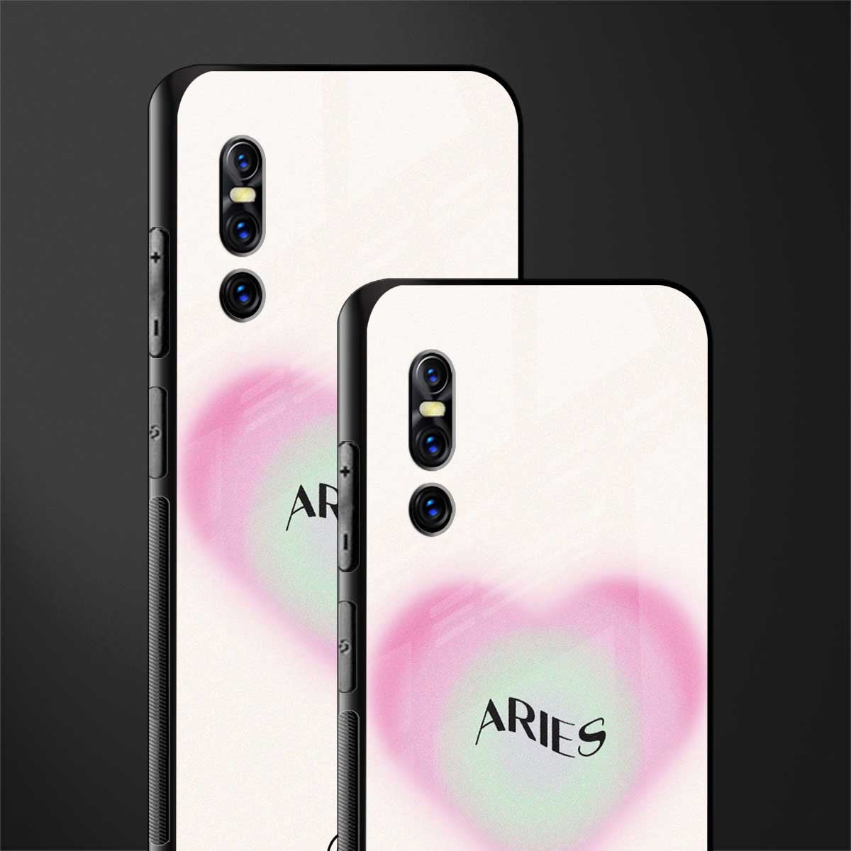 aries minimalistic glass case for vivo v15 pro image-2