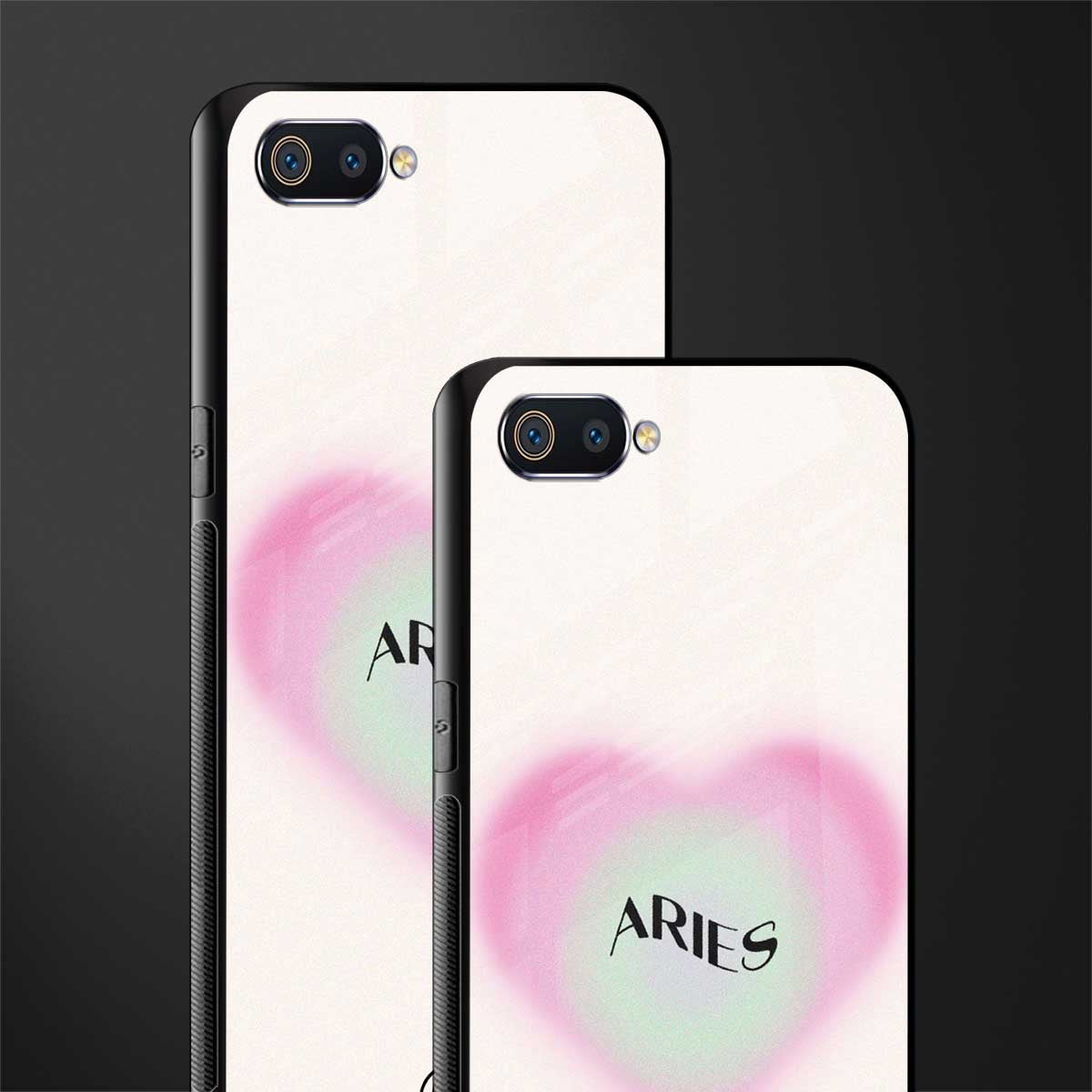 aries minimalistic glass case for oppo a1k image-2