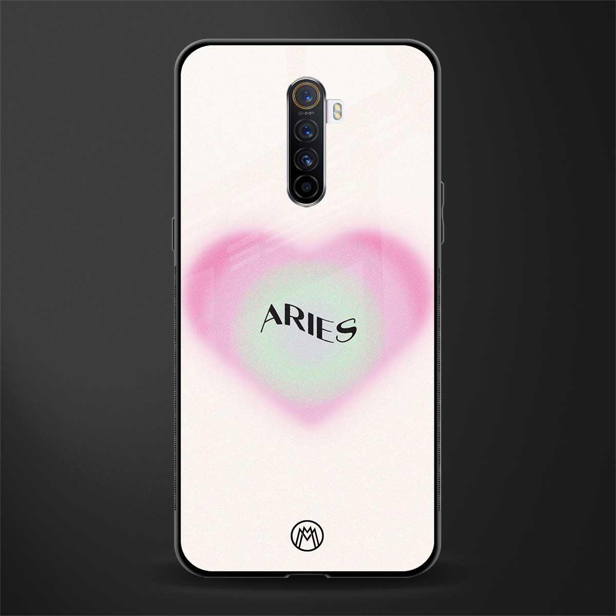 aries minimalistic glass case for realme x2 pro image