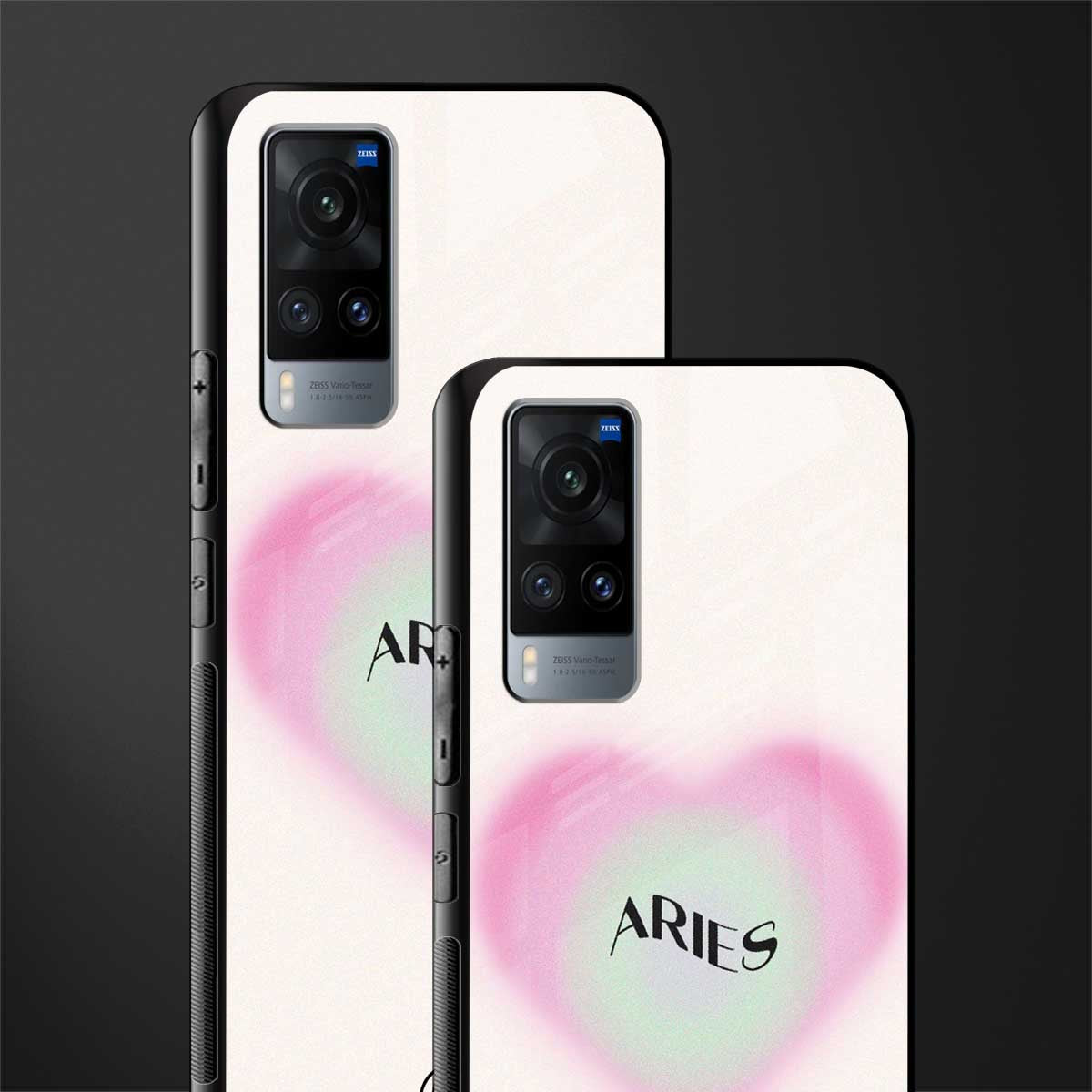 aries minimalistic glass case for vivo x60 image-2