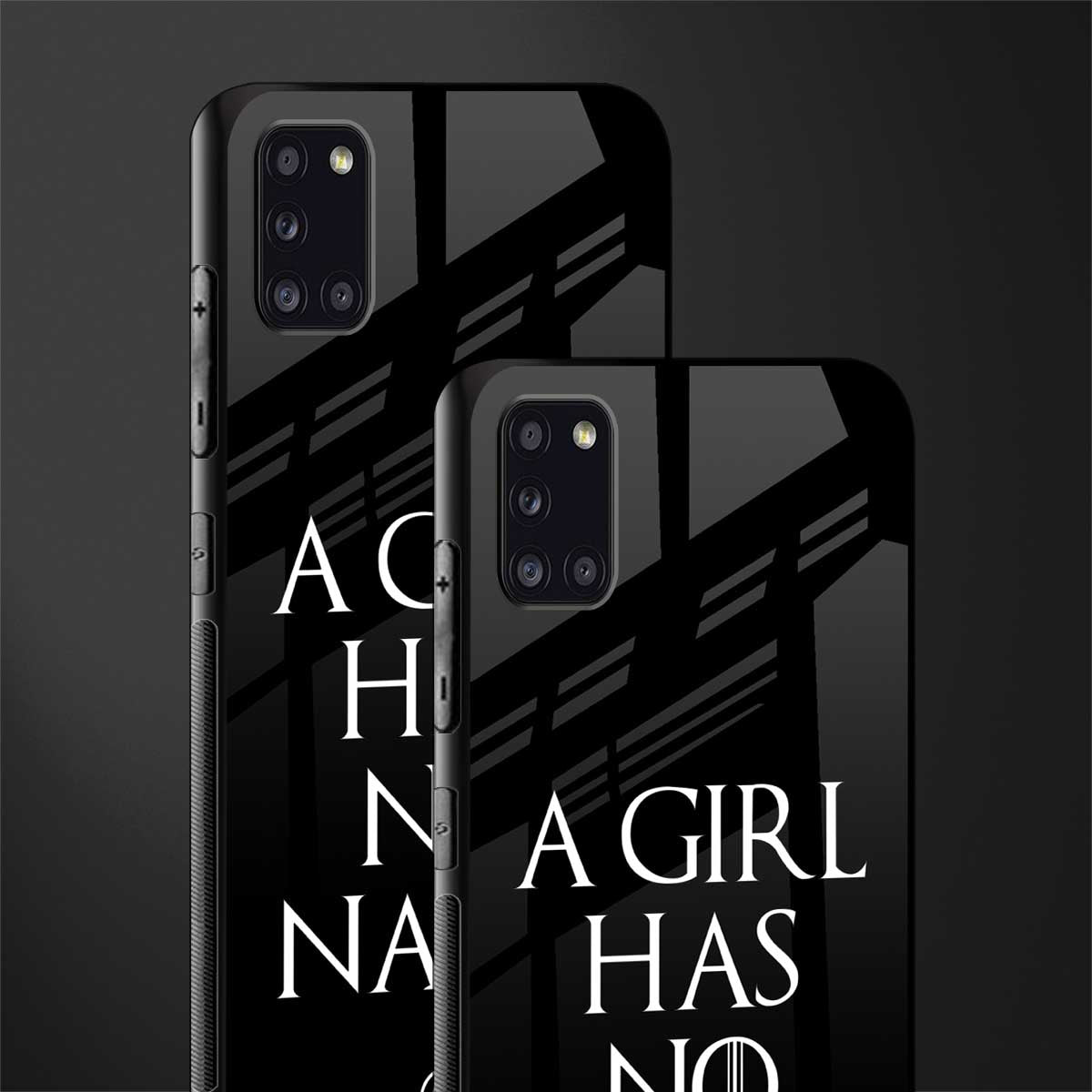 arya stark glass case for samsung galaxy a31 image-2