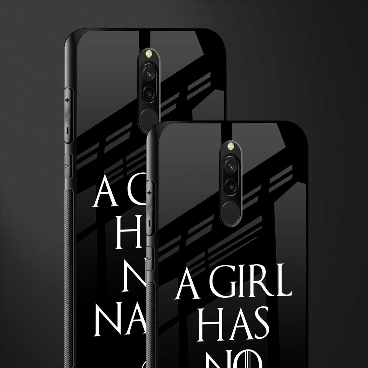 arya stark glass case for redmi 8 image-2