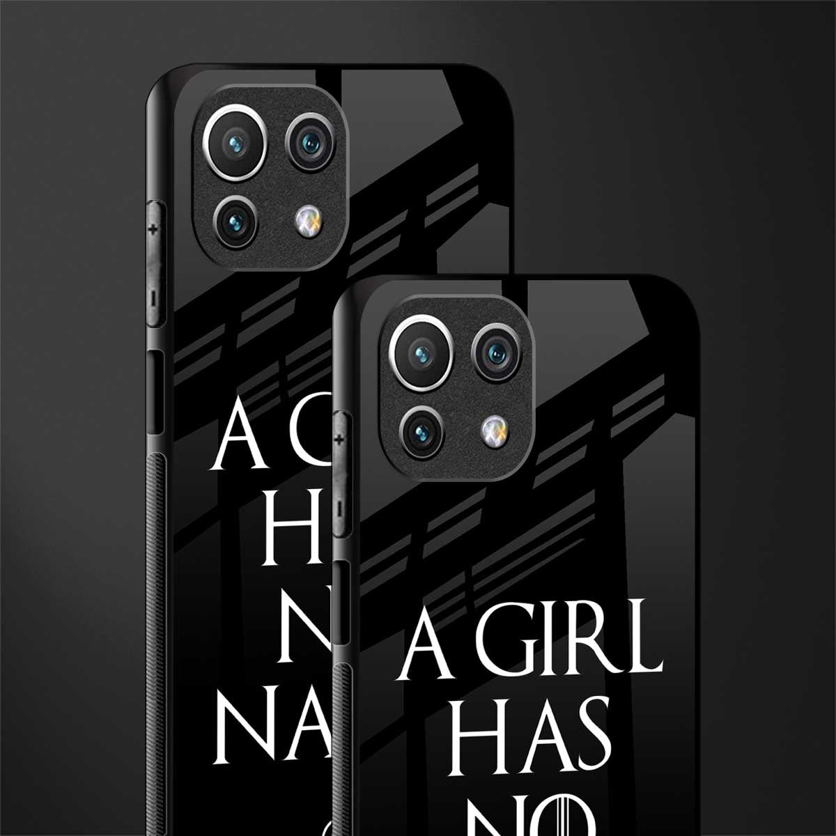 arya stark glass case for mi 11 lite image-2