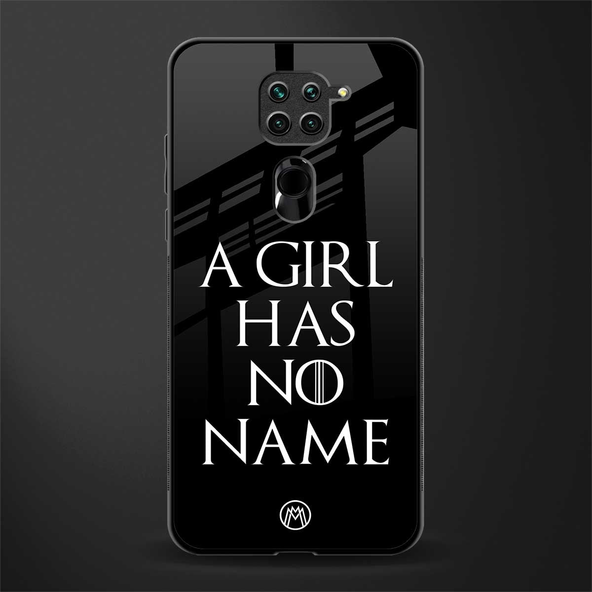 arya stark glass case for redmi note 9 image
