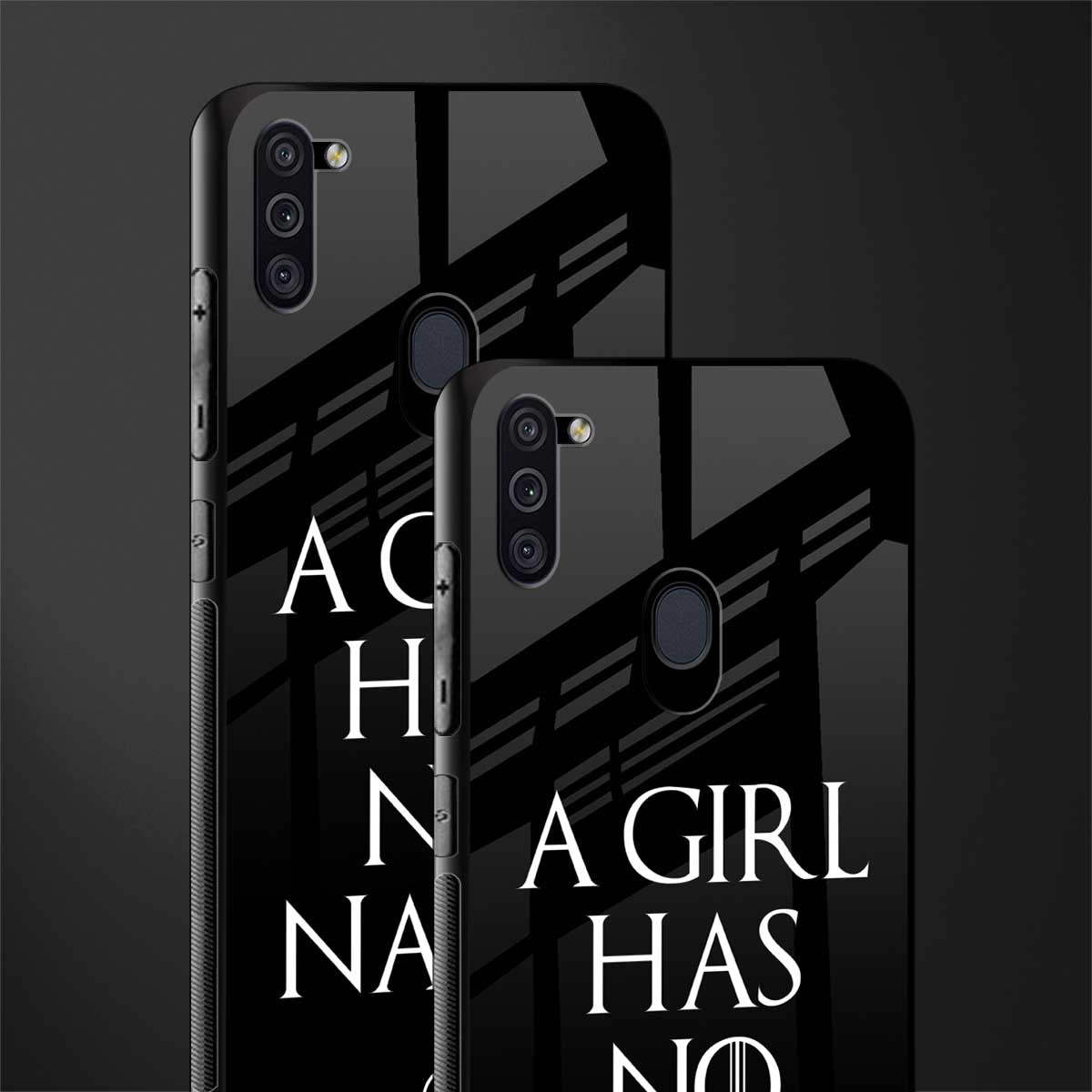 arya stark glass case for samsung galaxy m11 image-2