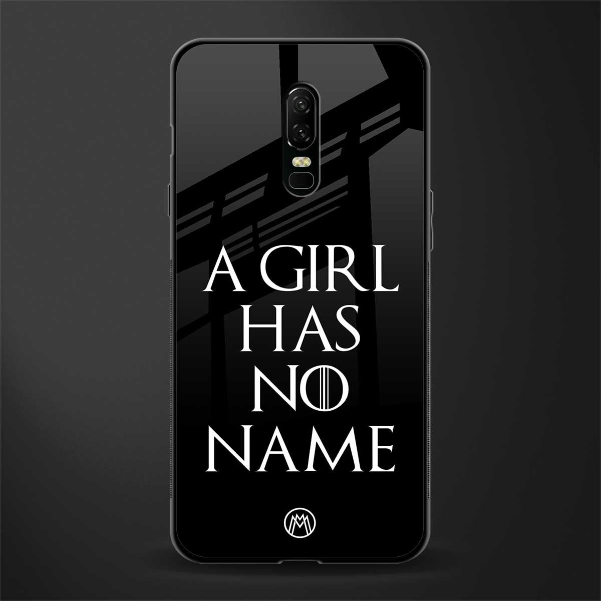 arya stark glass case for oneplus 6 image