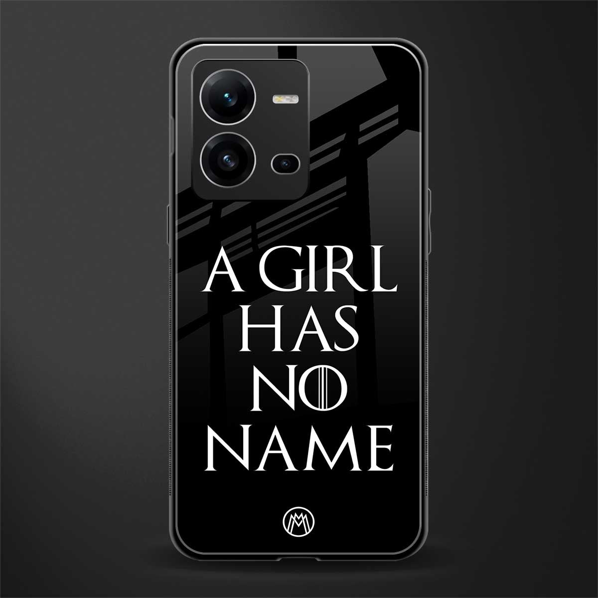 arya stark back phone cover | glass case for vivo v25-5g