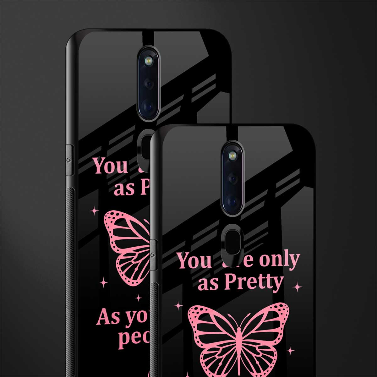 as pretty as you treat people glass case for oppo f11 pro image-2