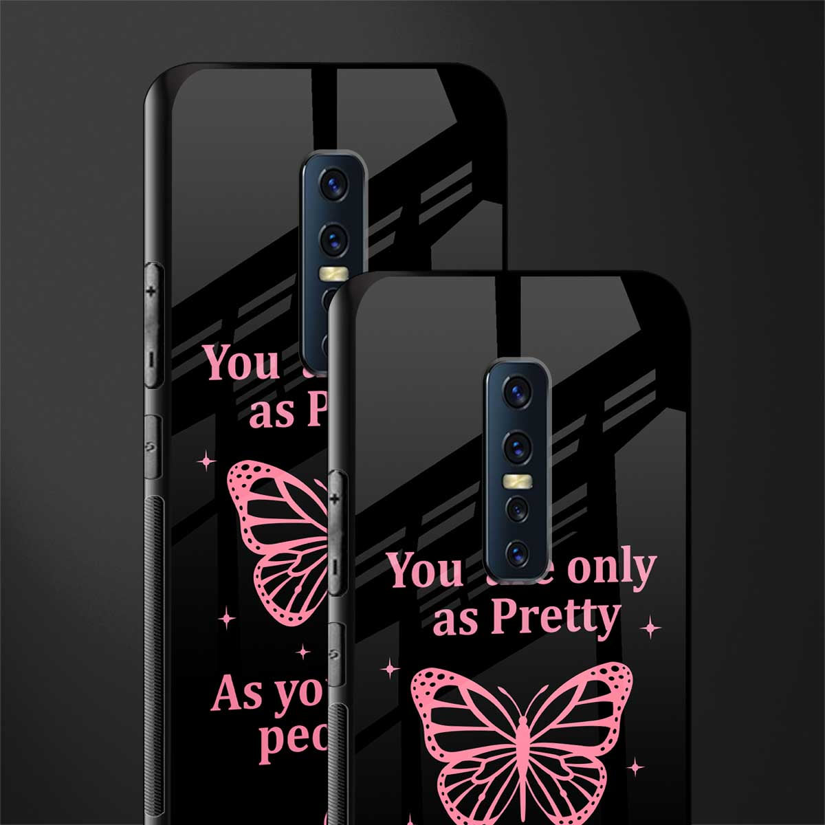 as pretty as you treat people glass case for vivo v17 pro image-2