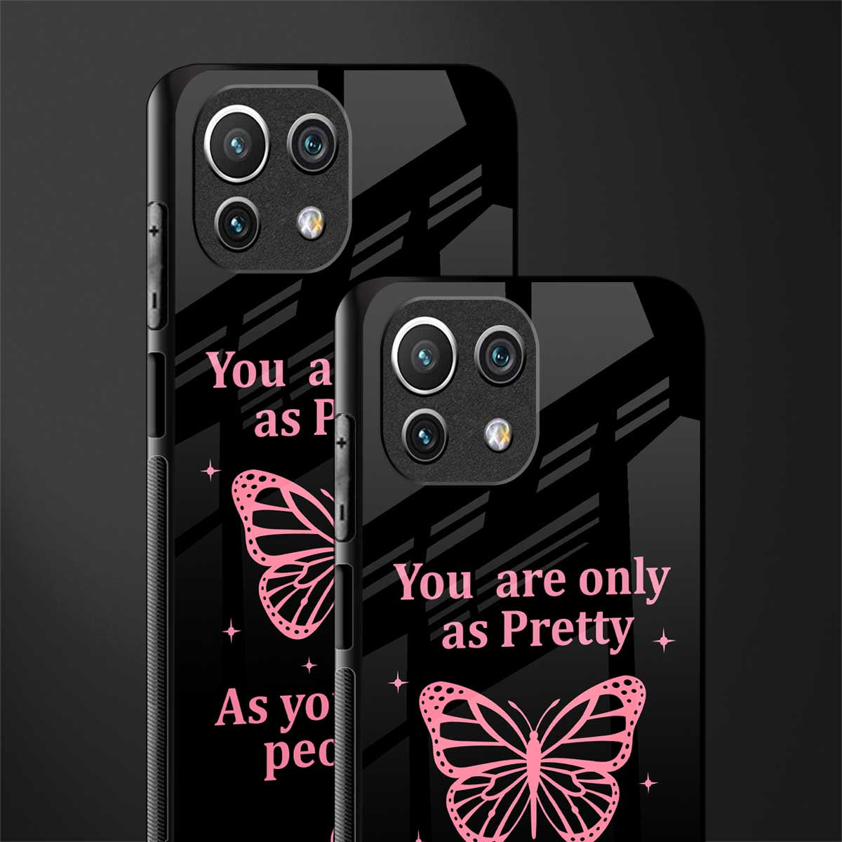 as pretty as you treat people glass case for mi 11 lite image-2