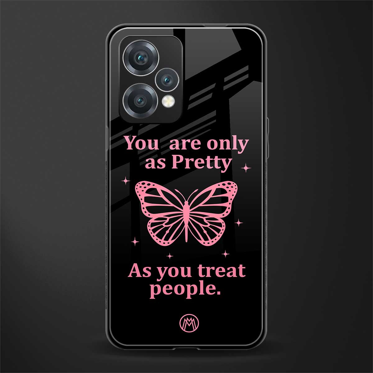 as pretty as you treat people back phone cover | glass case for realme 9 pro 5g