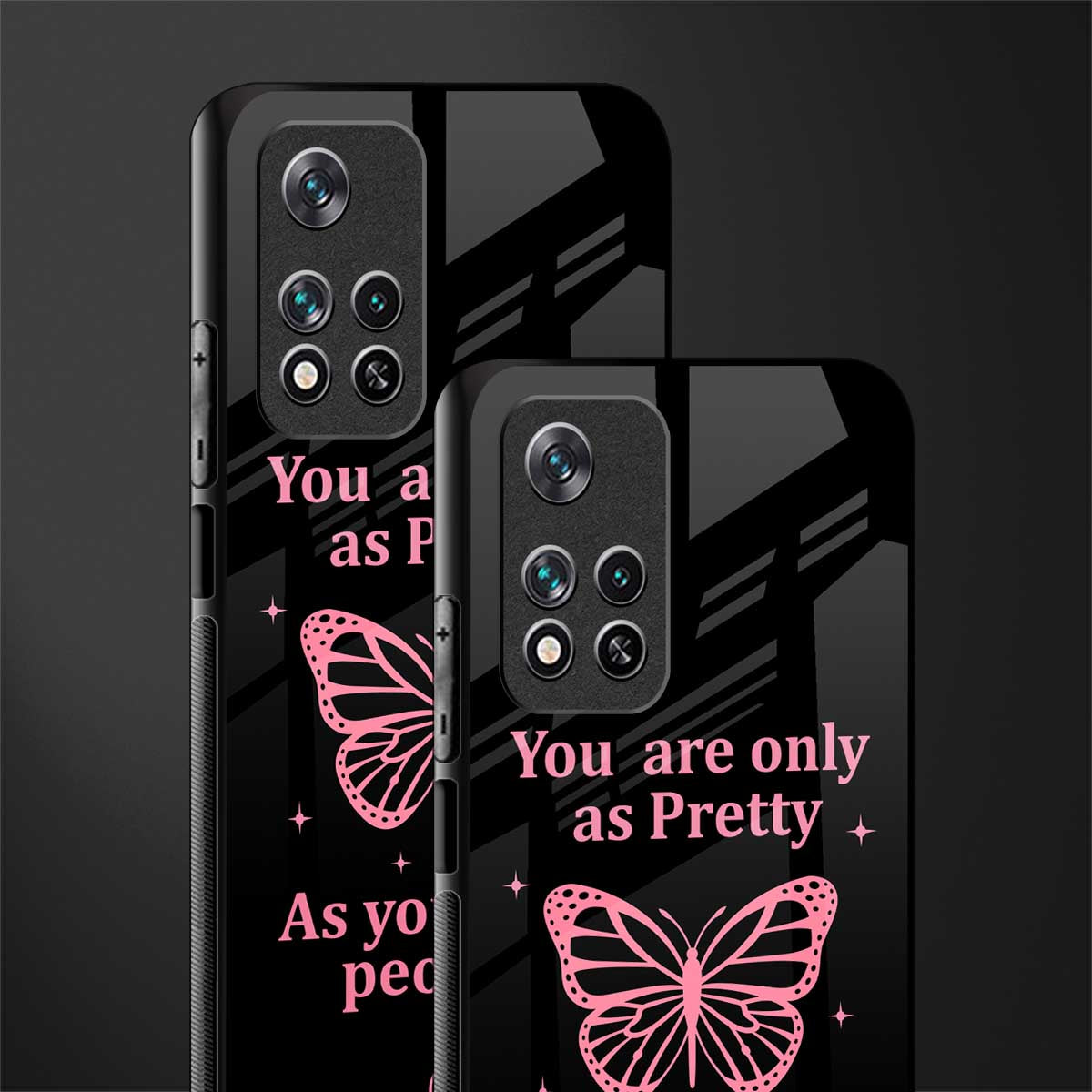 as pretty as you treat people glass case for poco m4 pro 5g image-2