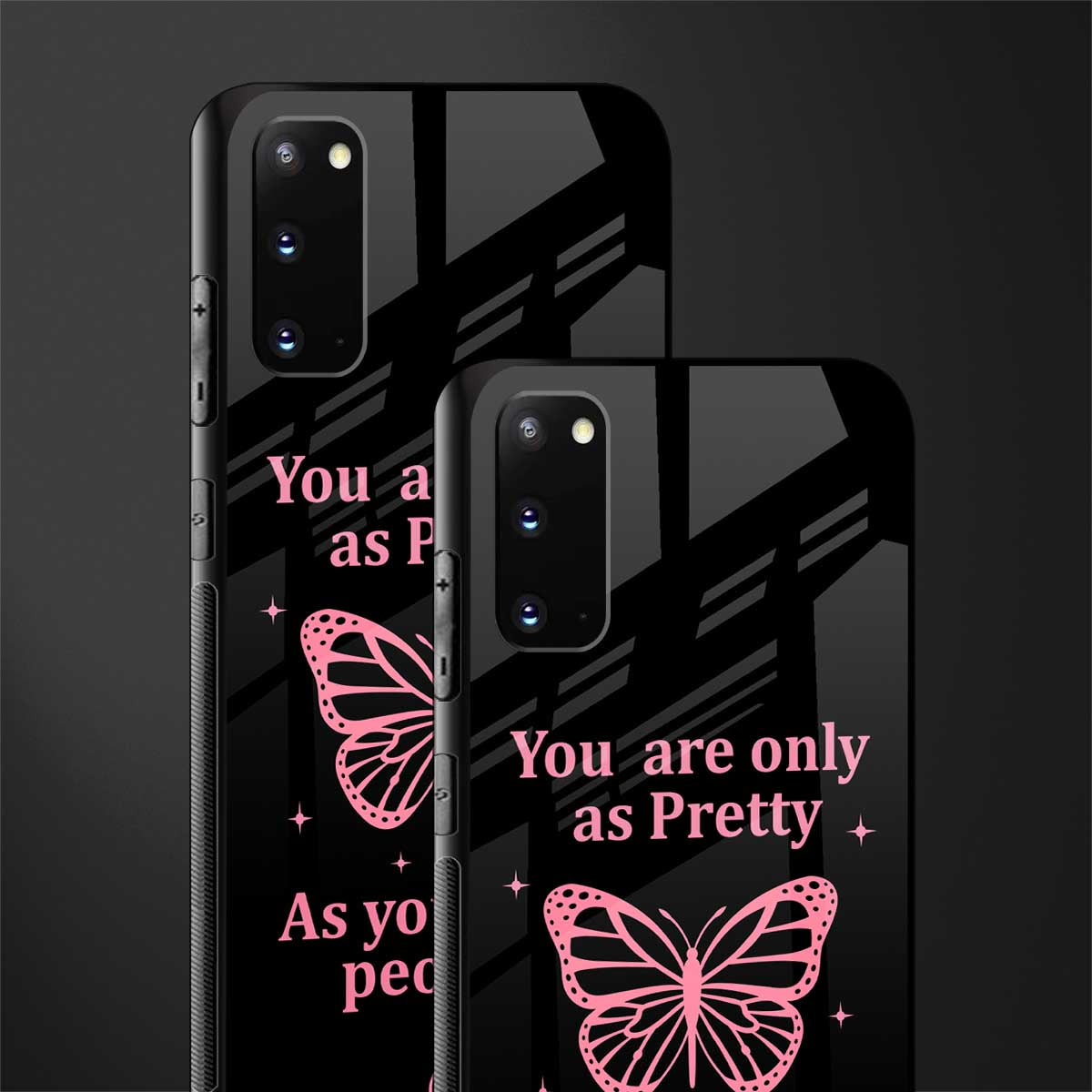 as pretty as you treat people glass case for samsung galaxy s20 image-2