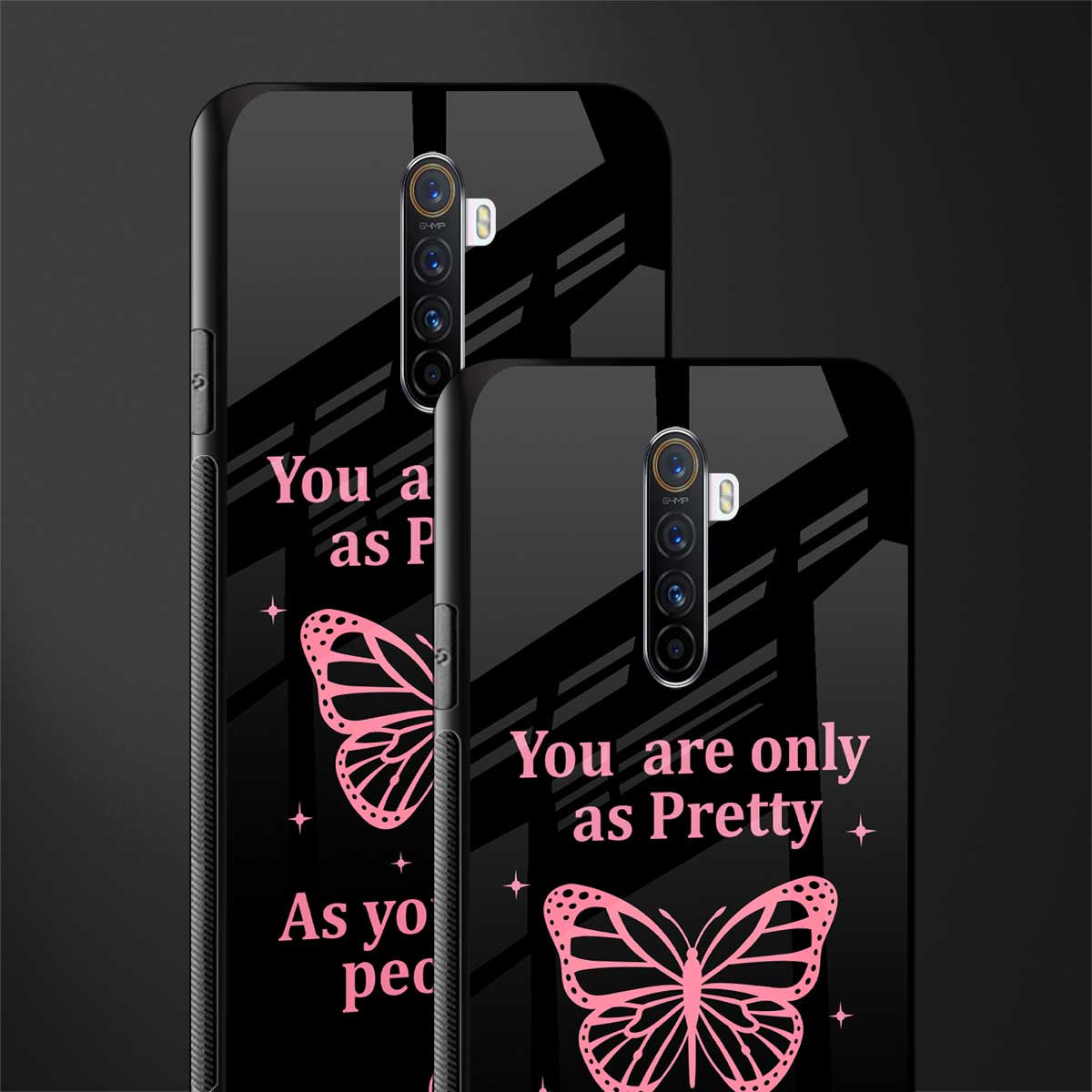 as pretty as you treat people glass case for realme x2 pro image-2