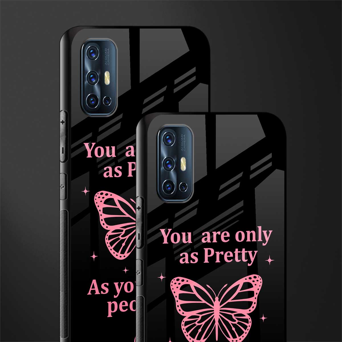 as pretty as you treat people glass case for vivo v17 image-2
