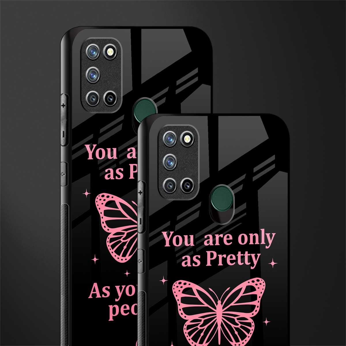 as pretty as you treat people glass case for realme 7i image-2