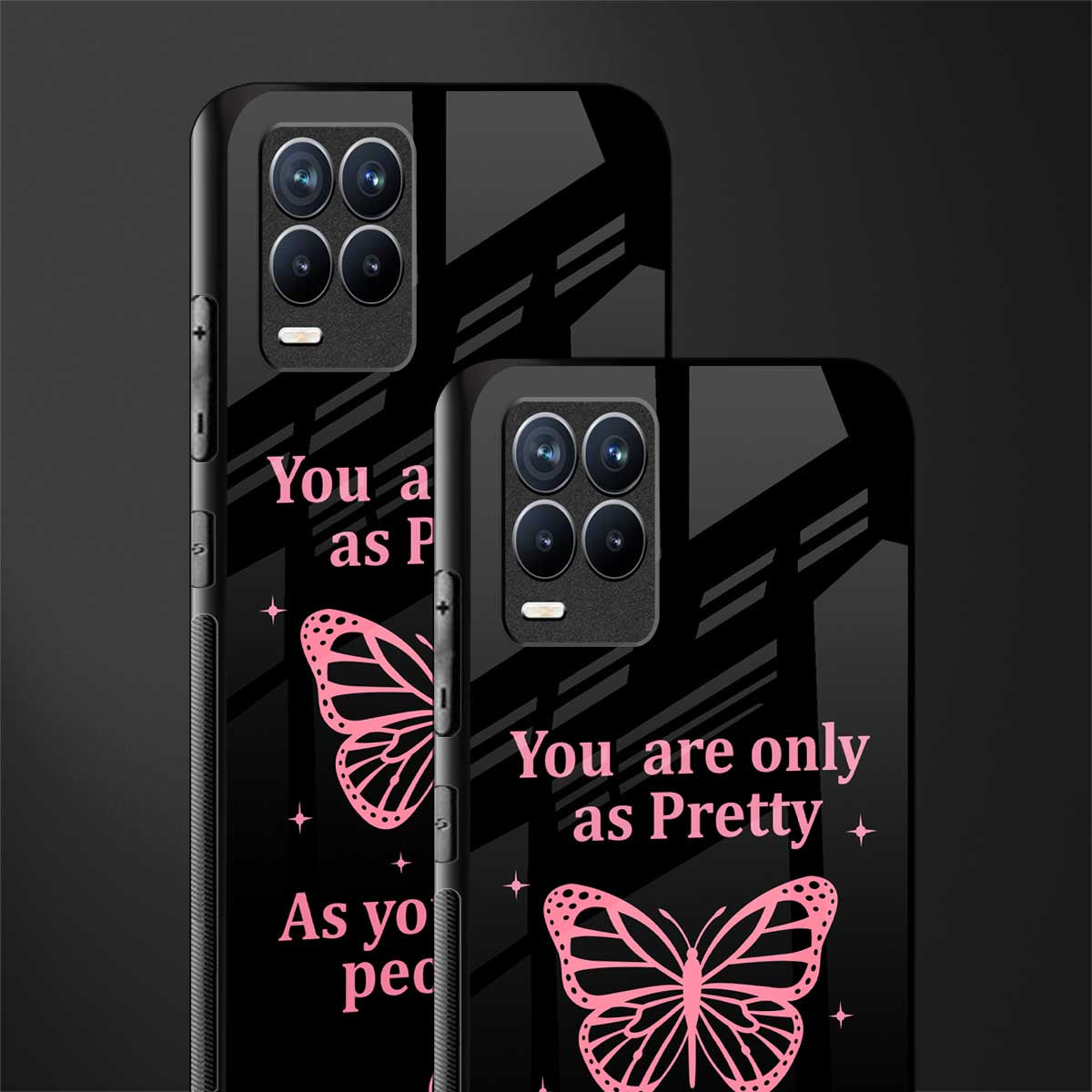 as pretty as you treat people glass case for realme 8 4g image-2