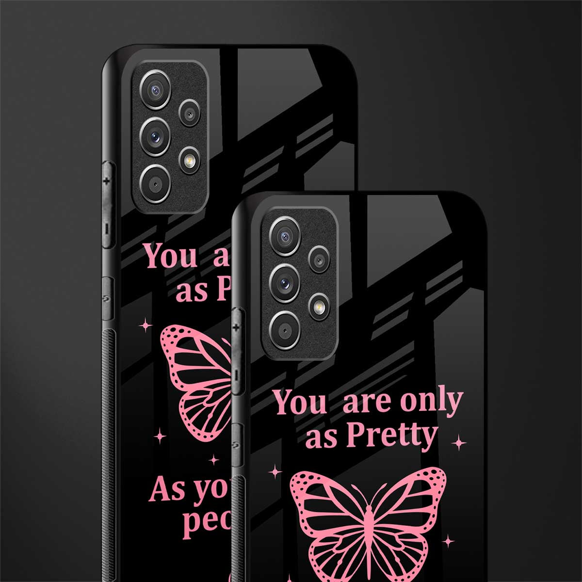 as pretty as you treat people glass case for samsung galaxy a72 image-2