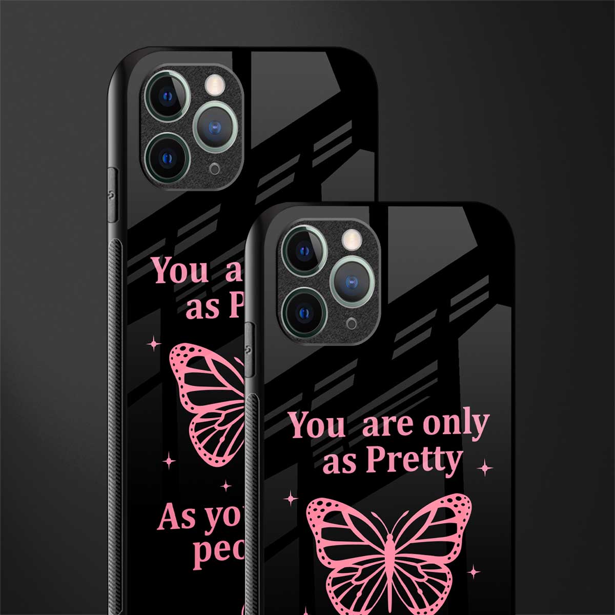 as pretty as you treat people glass case for iphone 11 pro image-2