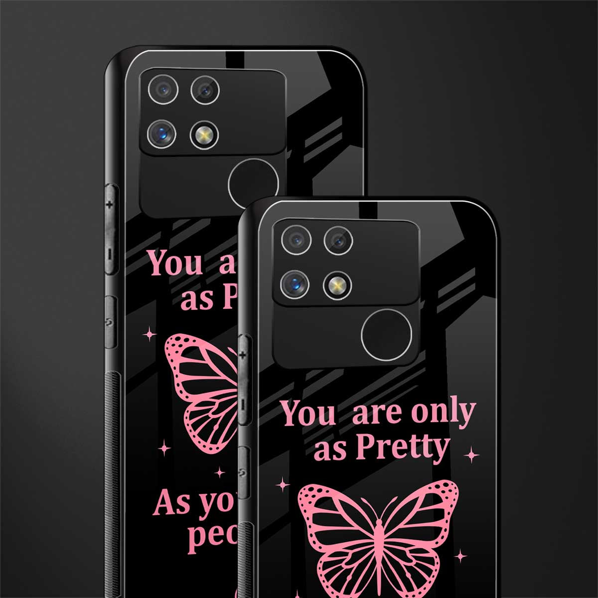 as pretty as you treat people back phone cover | glass case for realme narzo 50a