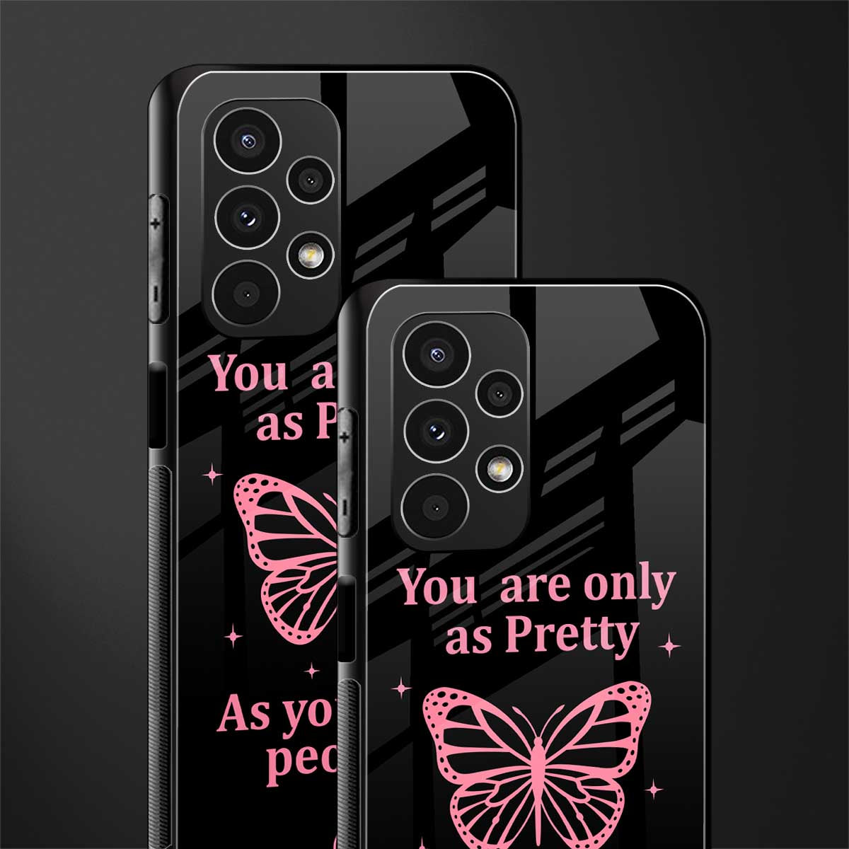 as pretty as you treat people back phone cover | glass case for samsung galaxy a13 4g