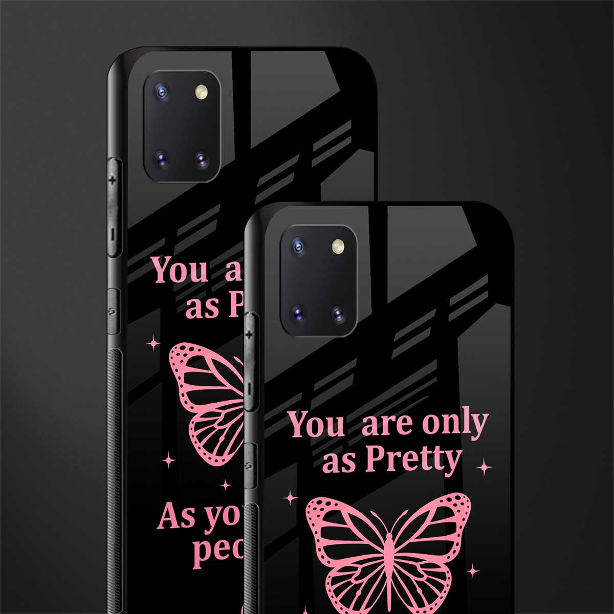 as pretty as you treat people glass case for samsung a81 image-2