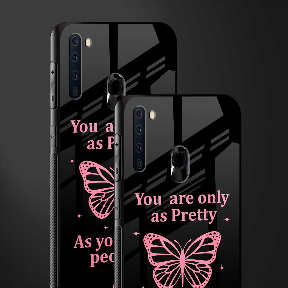 as pretty as you treat people glass case for samsung a21 image-2
