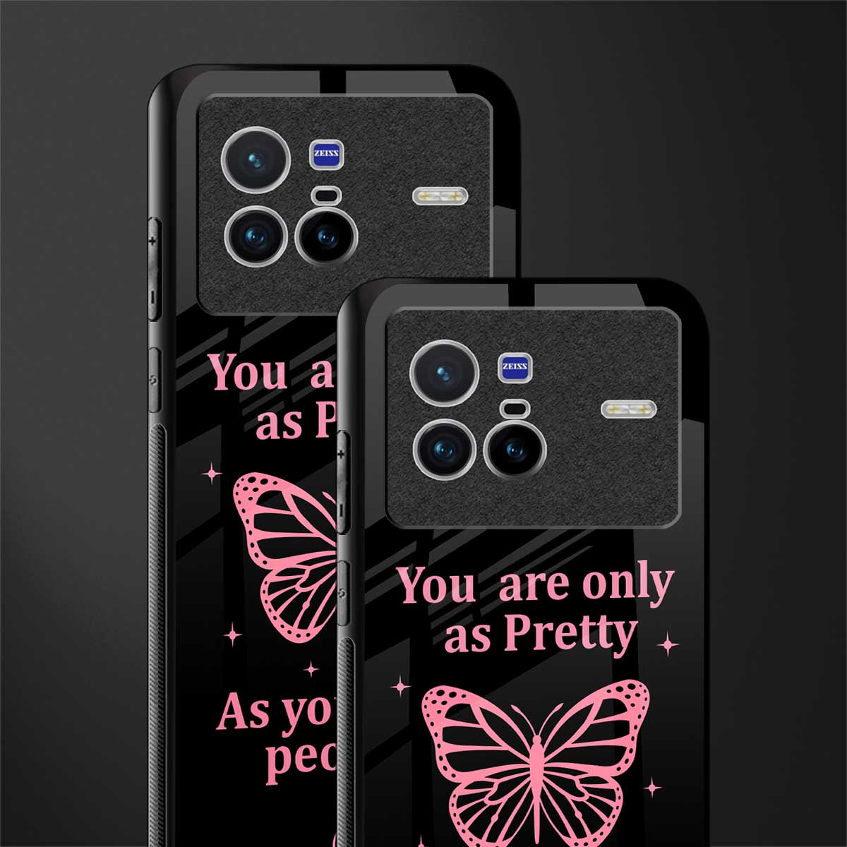as pretty as you treat people glass case for vivo x80 image-2