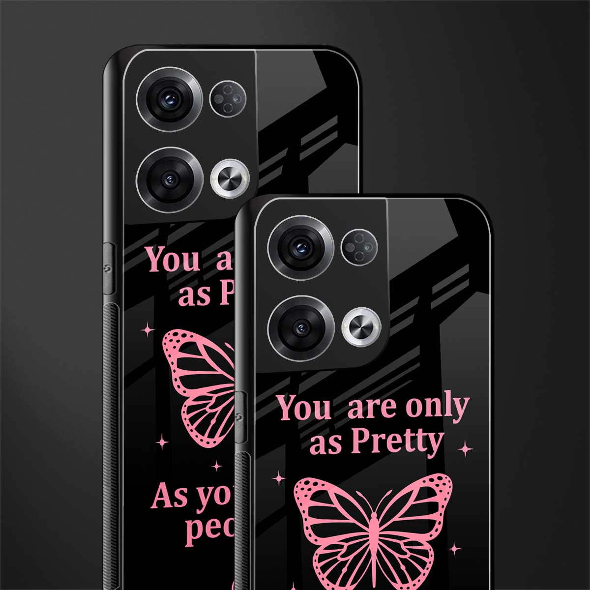 as pretty as you treat people back phone cover | glass case for oppo reno 8 pro